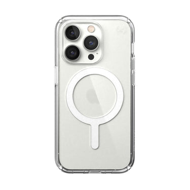 Speck Magsafe Presidio Perfect Cases for iphone 14 Pro - Clear/Silver
